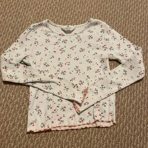 Bundle price - $4, Ribbed floral long sleeves t-shirt, H&M, size 12 - 14 years